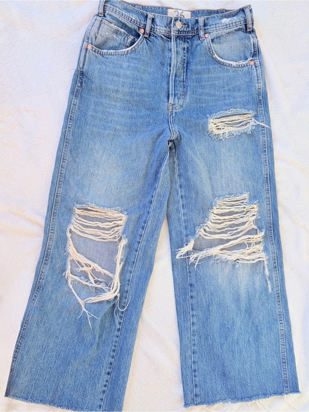 Free People We The Free Ollie Jeans 26 | Wide Leg Boho Western Coastal Cowgirl